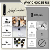 NoxLumina cinco aceites esenciales incluidos, inicio inmediato de aromas