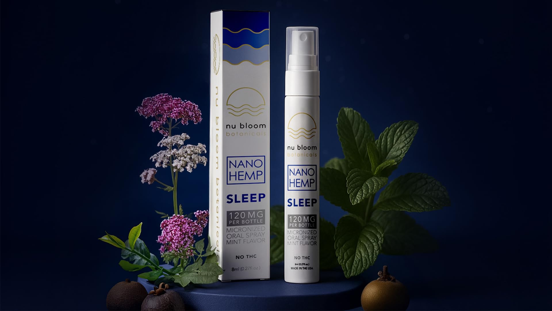 Nu Bloom primer plano de ingredientes naturales, beneficio de formulación limpia