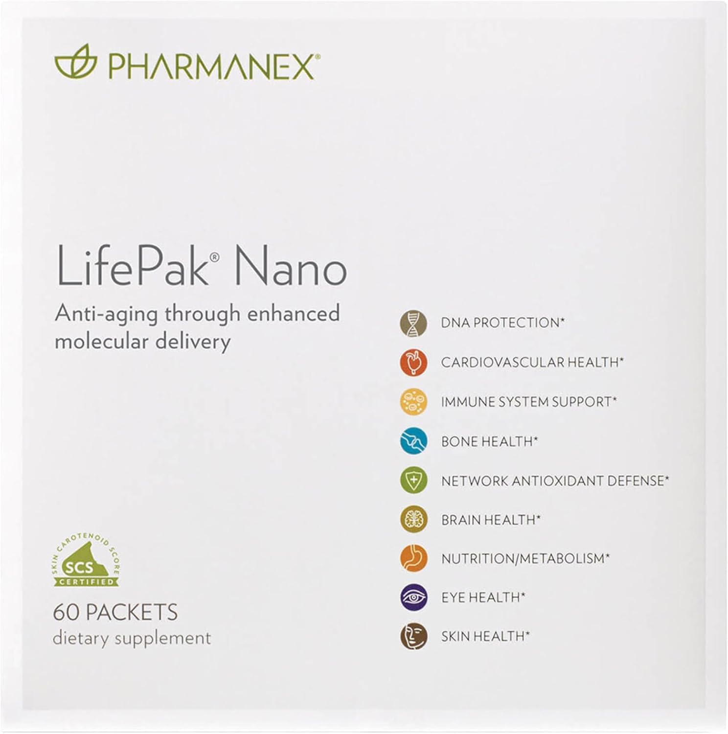 Nu Skin LifePak Nano paquete frontal muestra conveniencia diaria
