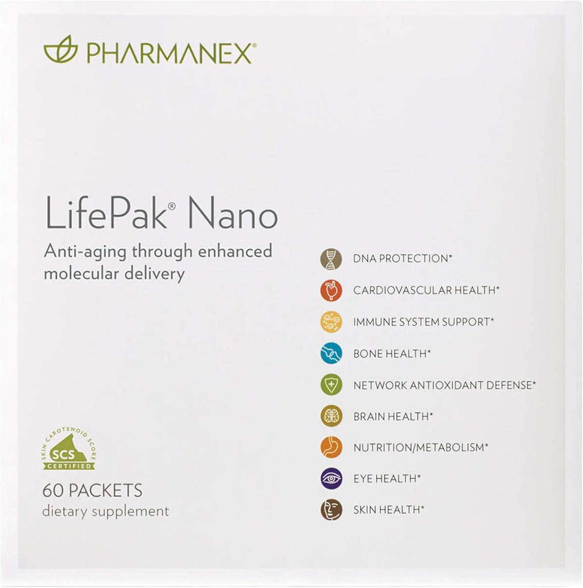 Nu Skin LifePak Nano paquete frontal muestra conveniencia diaria