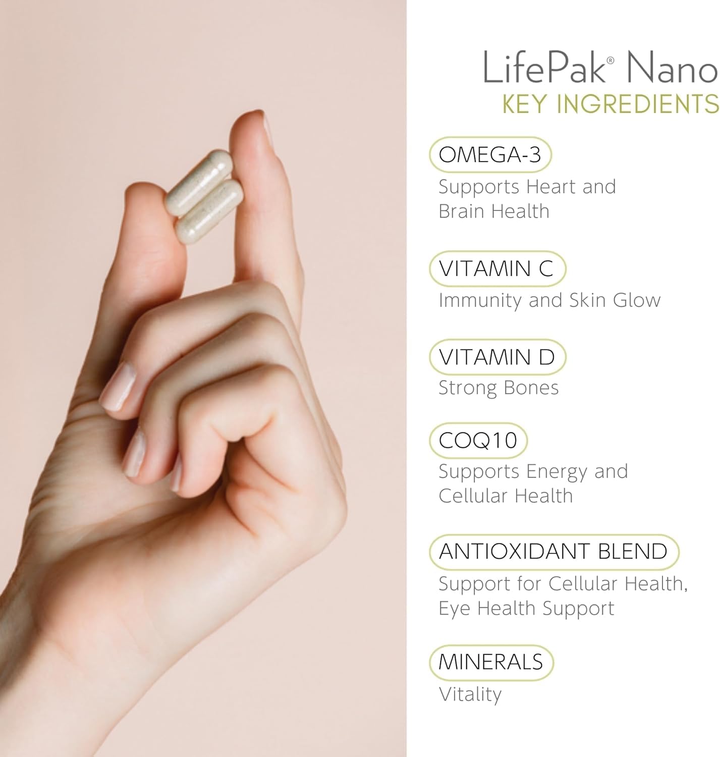 Nu Skin LifePak Nano sobre individual listo para llevar y usar