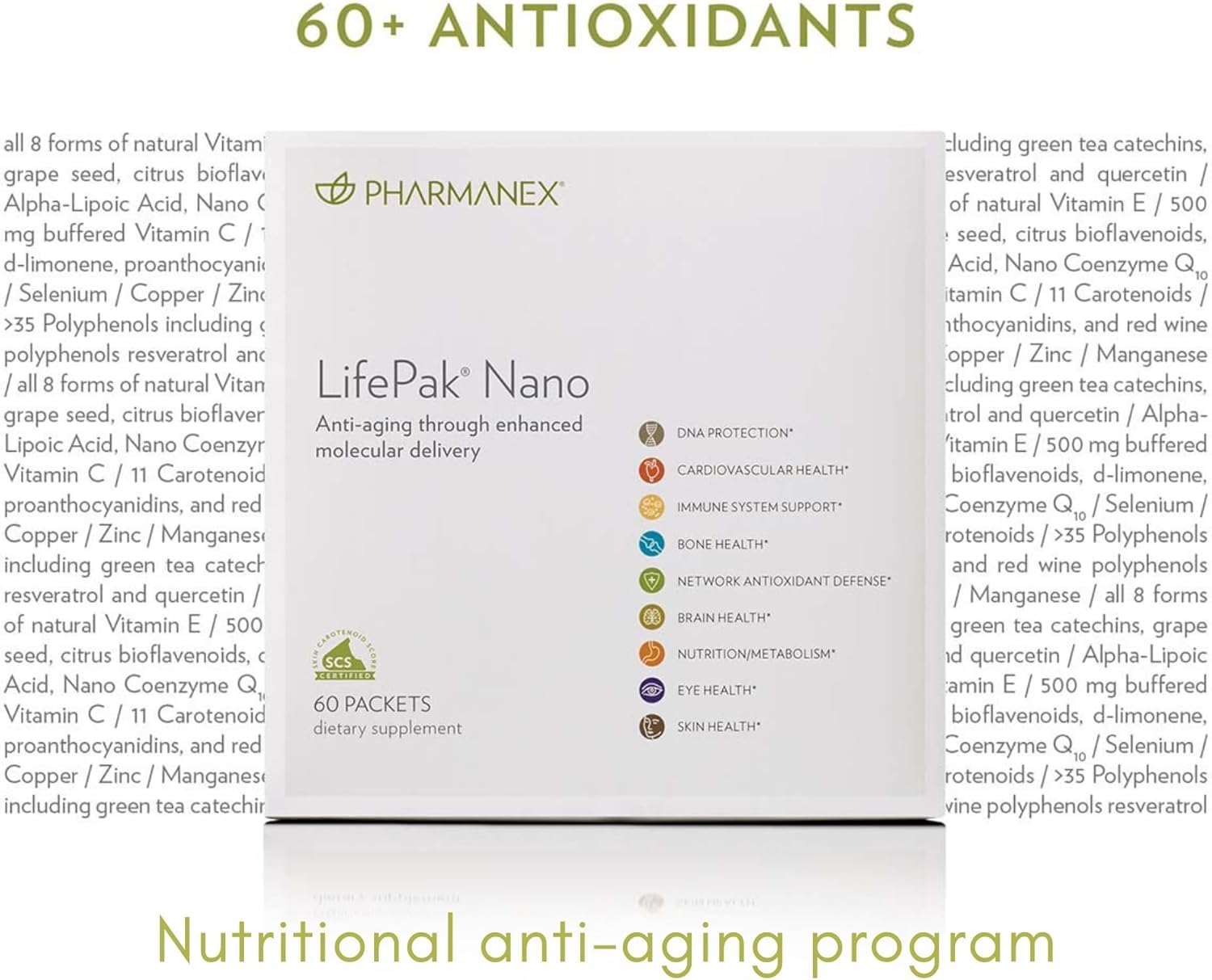 Nu Skin LifePak Nano polvo o textura cercana para mezcla rápida