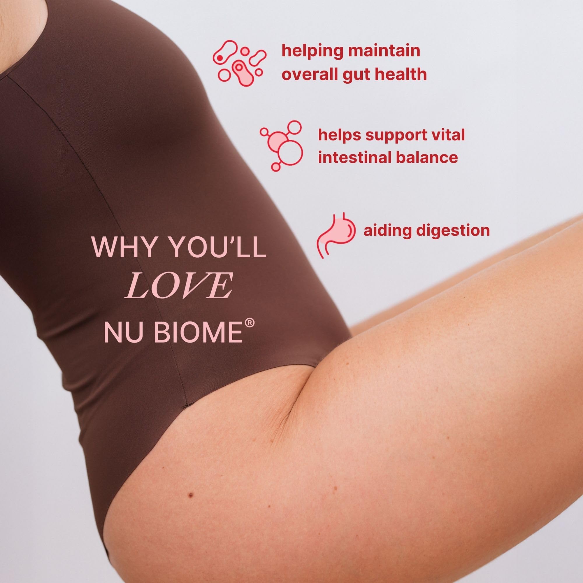 Nu Skin Nu Biome polvo en primer plano, textura fina y fácil disolución