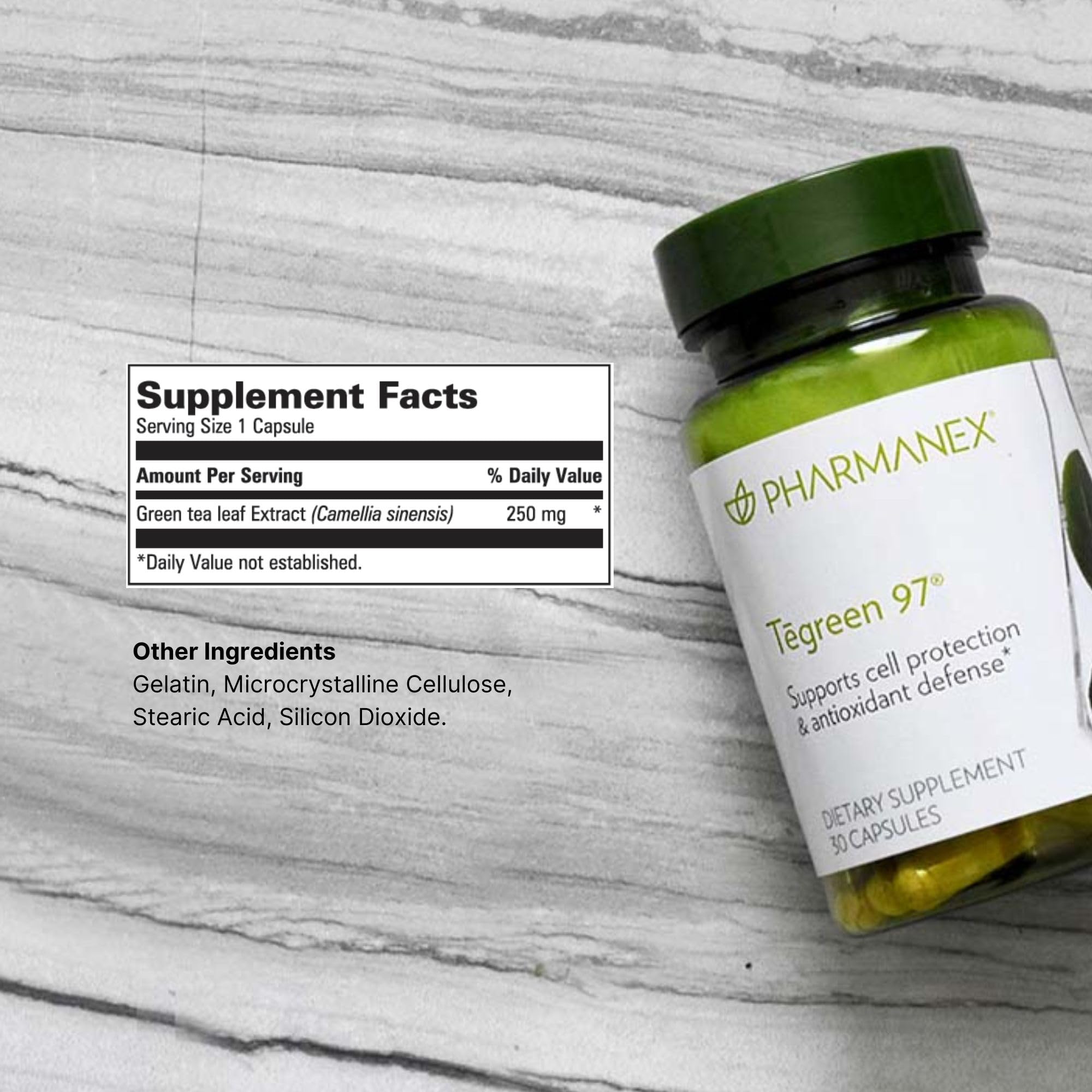 Nu Skin etiqueta y tabla nutricional detalle de ingredientes y estandarización