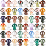 Nuanchu paquete frontal de 48 hongos de cristal para decorar