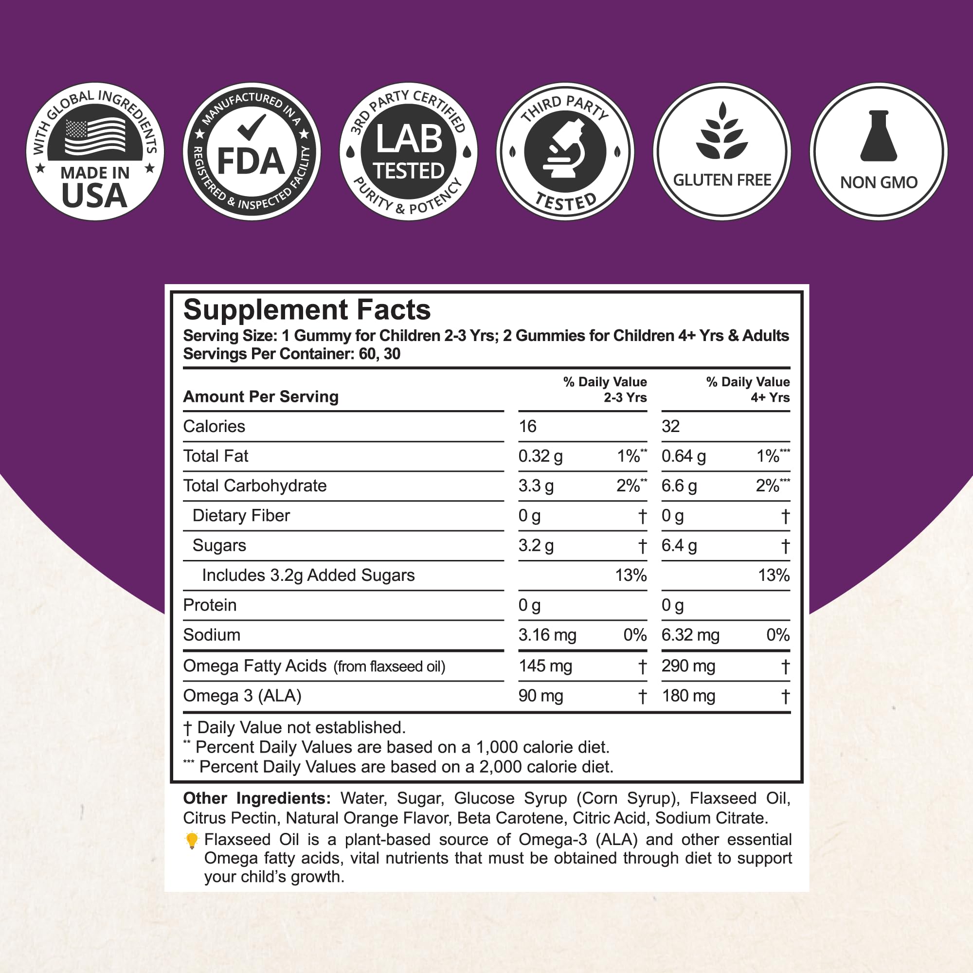 NuBest etiqueta con ingredientes y certificaciones para transparencia