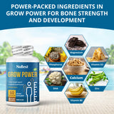 NuBest Grow Power detalle de cápsula para apreciar textura y facilidad de ingestión