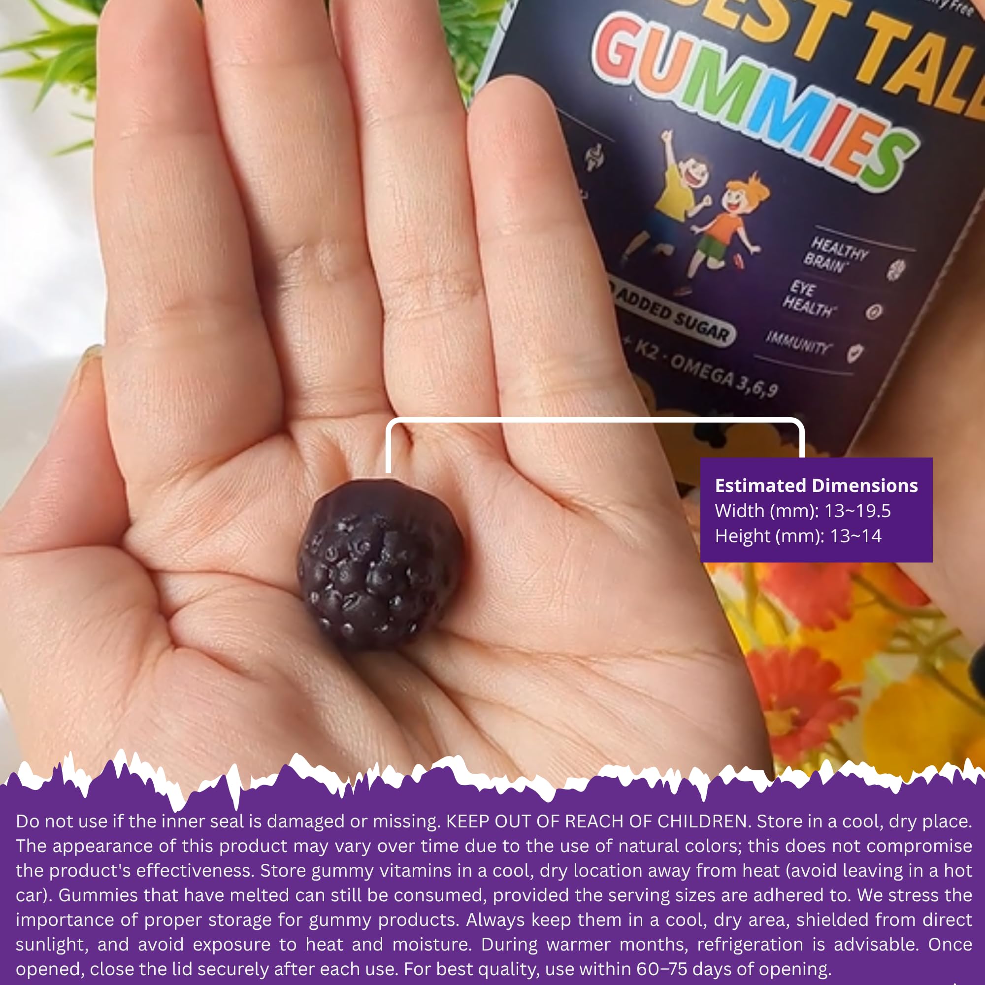 NuBest gomitas sobre frutos rojos que resaltan el sabor agradable