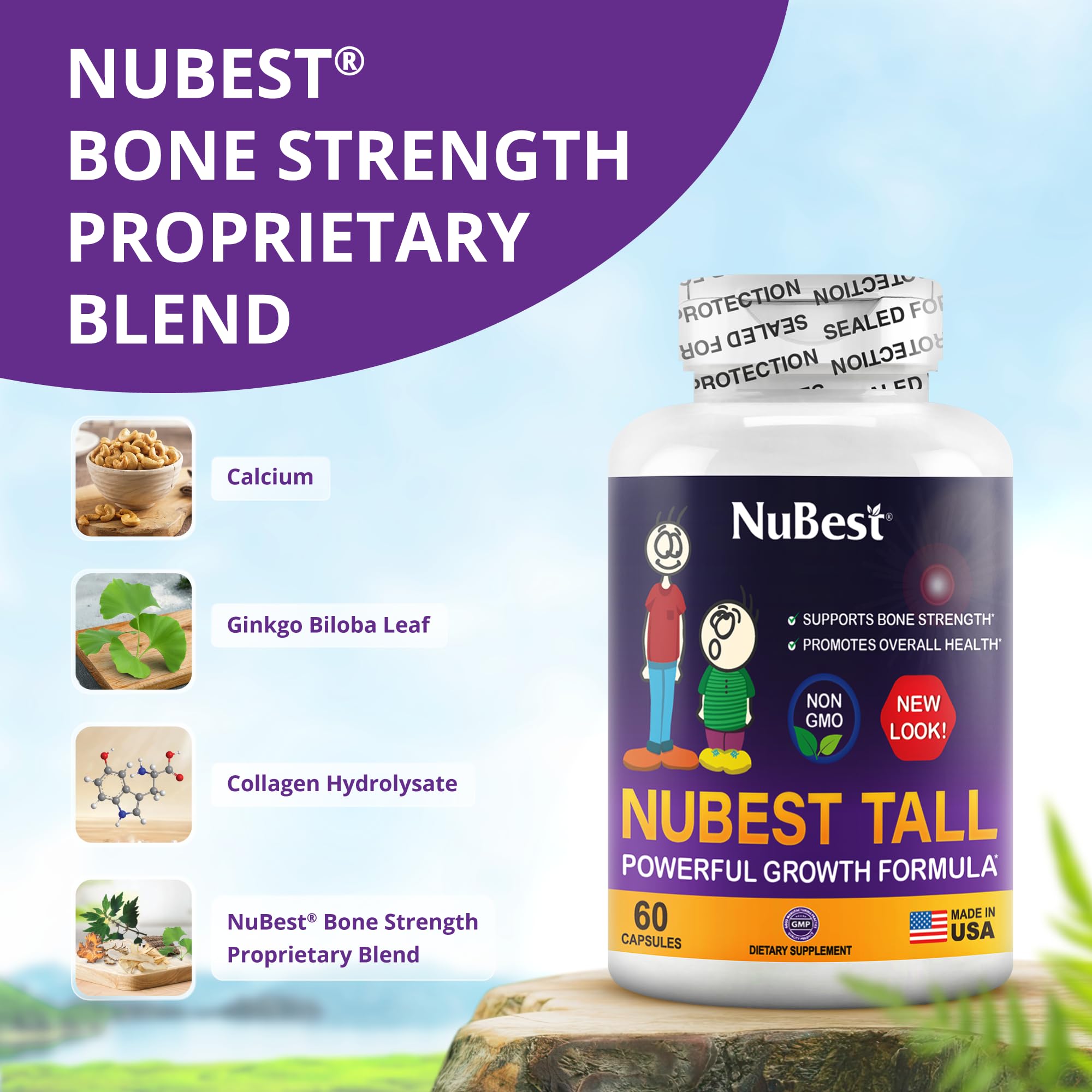 NuBest Tall etiqueta nutricional en detalle para ver ingredientes clave