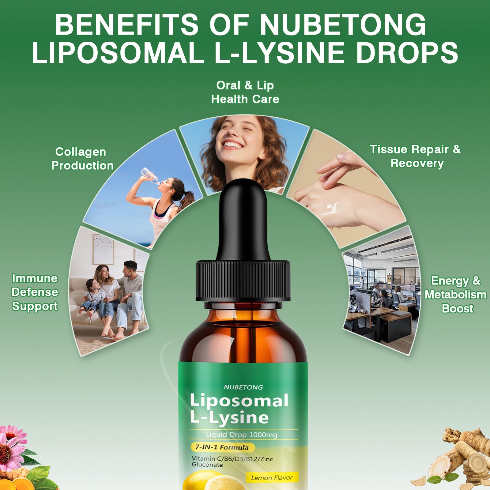 Nubetong etiqueta con lista de vitaminas y blend herbal visible