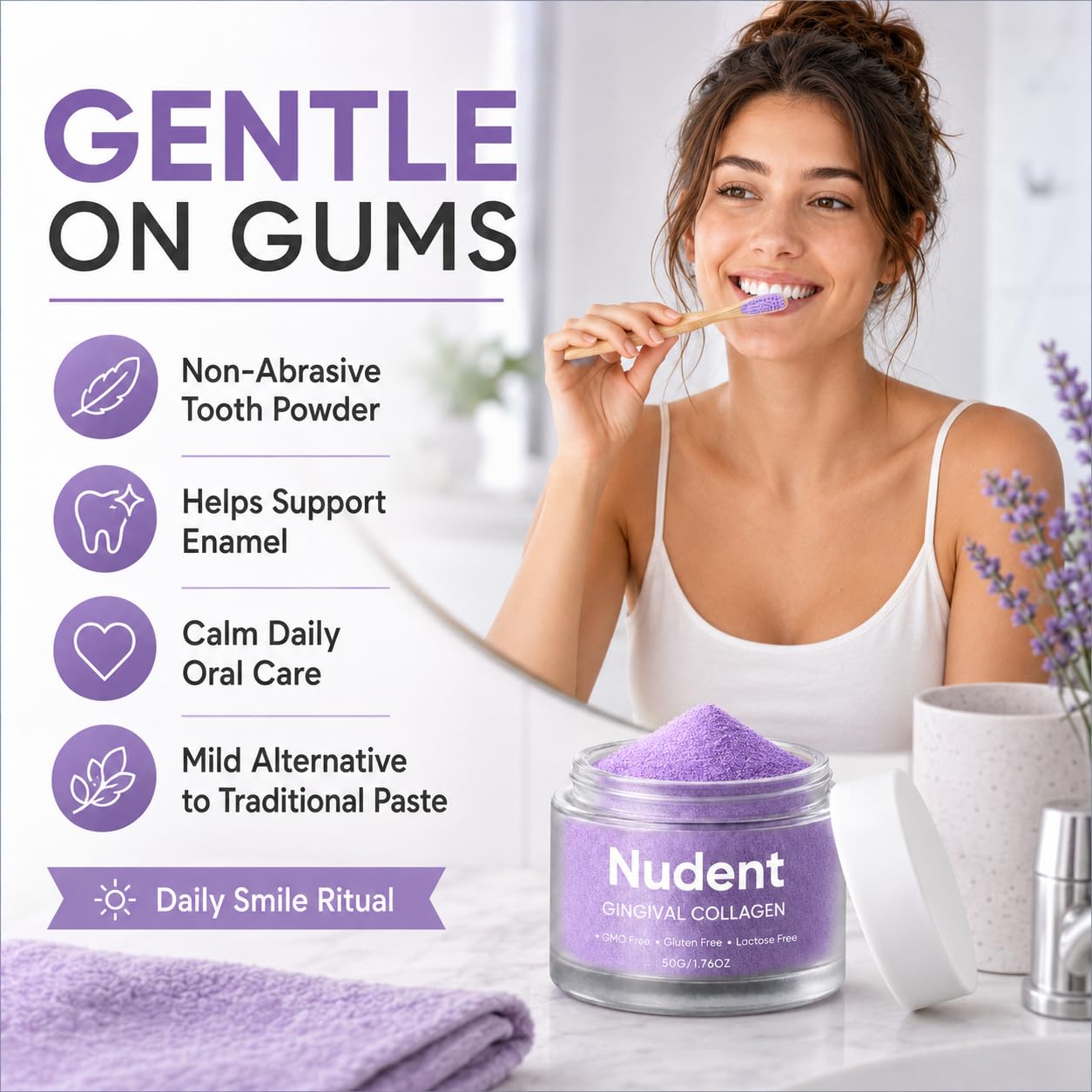 Nudent Collasmile detalle de ingredientes con nano-hidroxiapatita beneficiosa