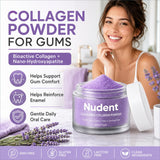 Nudent Collasmile textura en polvo cercana indicando suavidad al tacto