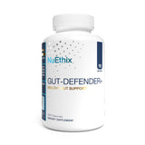 NuEthix Formulations envase frontal de Gut Defender+ que transmite confianza