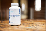 NuEthix Formulations botella al lado de objetos para comparar tamaño y porciones