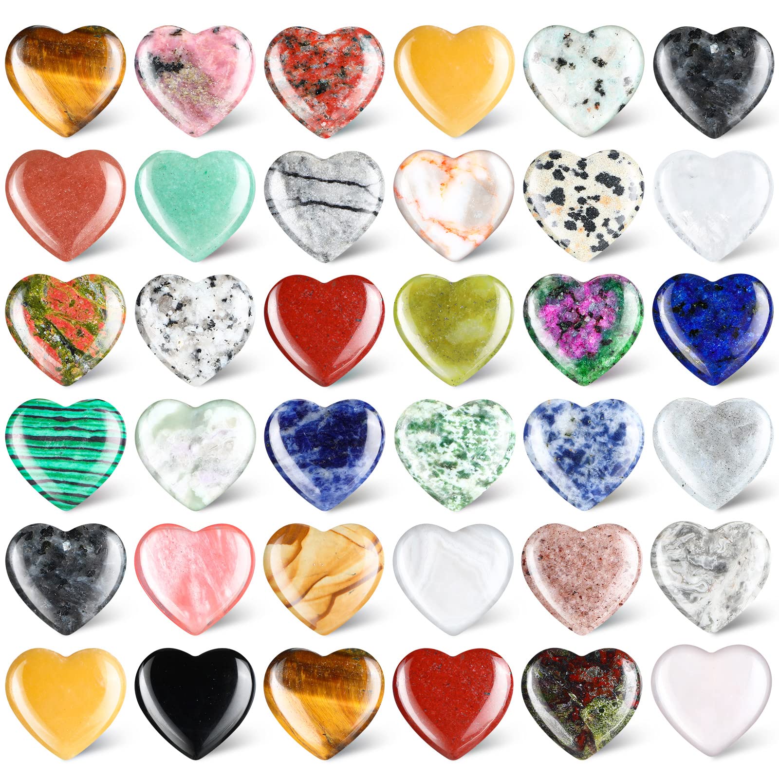 Nuenen empaque frontal mostrando 40 corazones y variedad de colores, ideal para regalos
