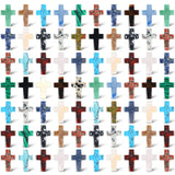 Nuenen paquete de 75 cruces de cristal mostrando cantidad y colores variados, ideal para proyectos