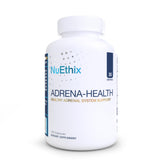 NuEthix Adrena-Health frasco delantero mostrando etiqueta y claridad del producto
