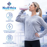 NuEthix Formulations etiqueta nutricional y lista de ingredientes visible