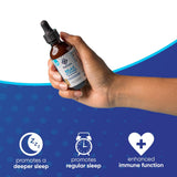 NuEthix Formulations gotero en uso cerca de una cama, dosificación precisa y cómoda