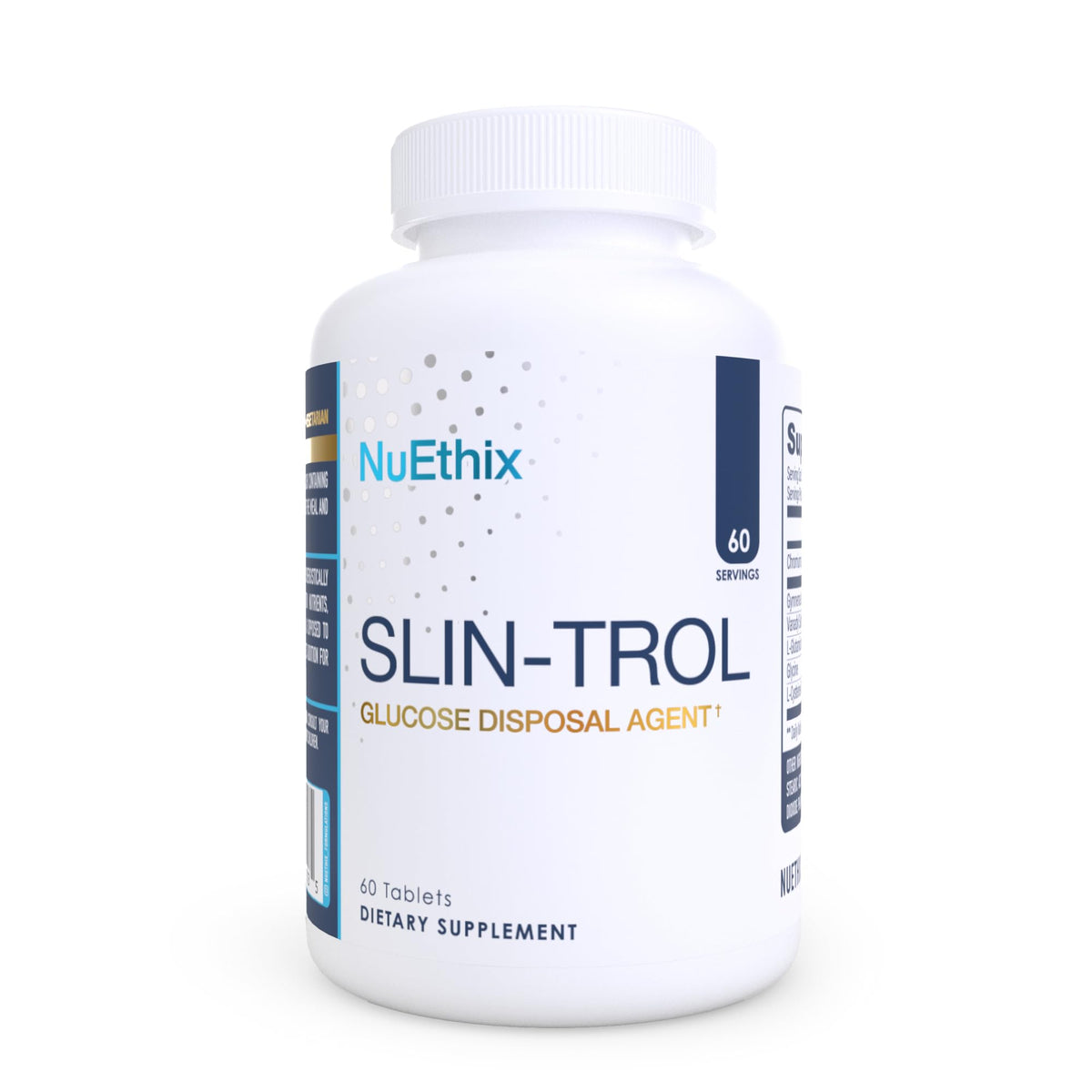 NuEthix SLIN-Trol envase frontal mostrando diseño y beneficios visibles