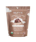 NUFYX envase frontal mostrando diseño y sabor Dreamy Chocolate, claridad de ingredientes