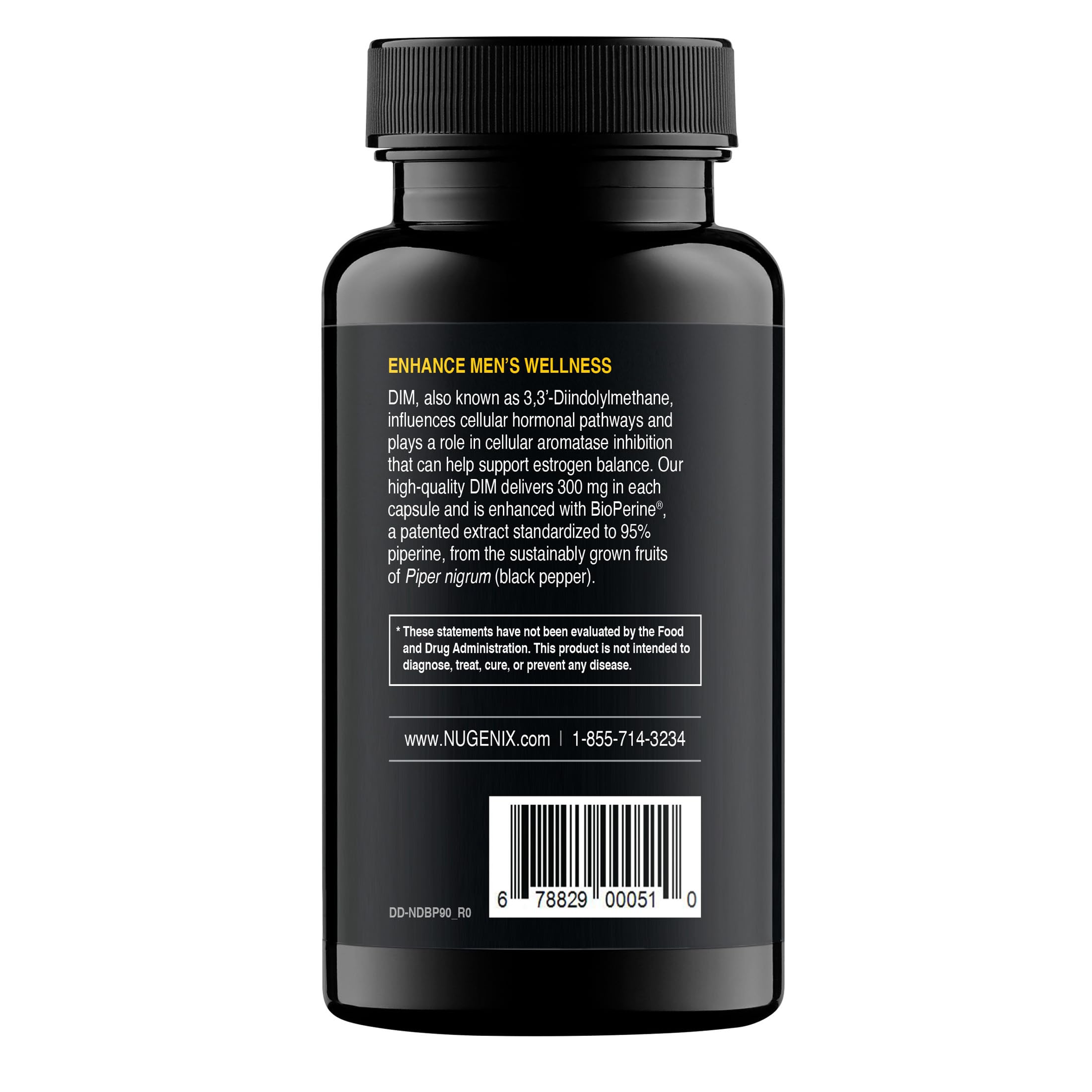 Nugenix frasco abierto con cápsulas mostrando cantidad y presentación práctica