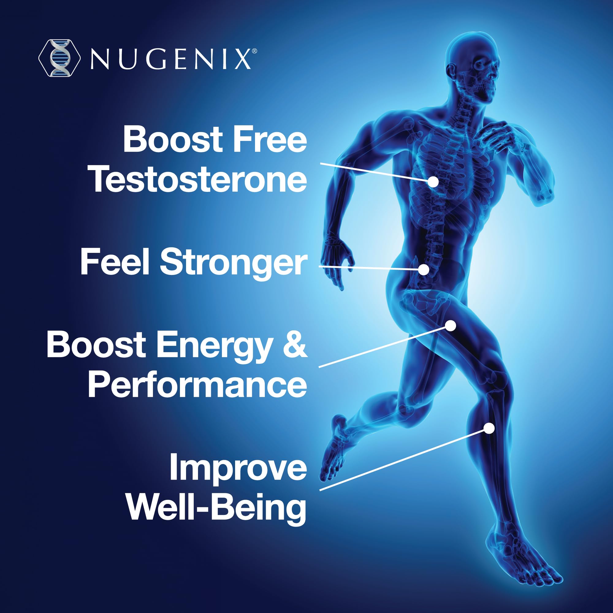 Nugenix envase abierto con cápsulas listo para uso diario