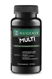 Nugenix frente del empaque mostrando envase y beneficio de soporte masculino