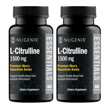 Nugenix envase frontal mostrando L-Citrulline y beneficio de apoyo circulatorio