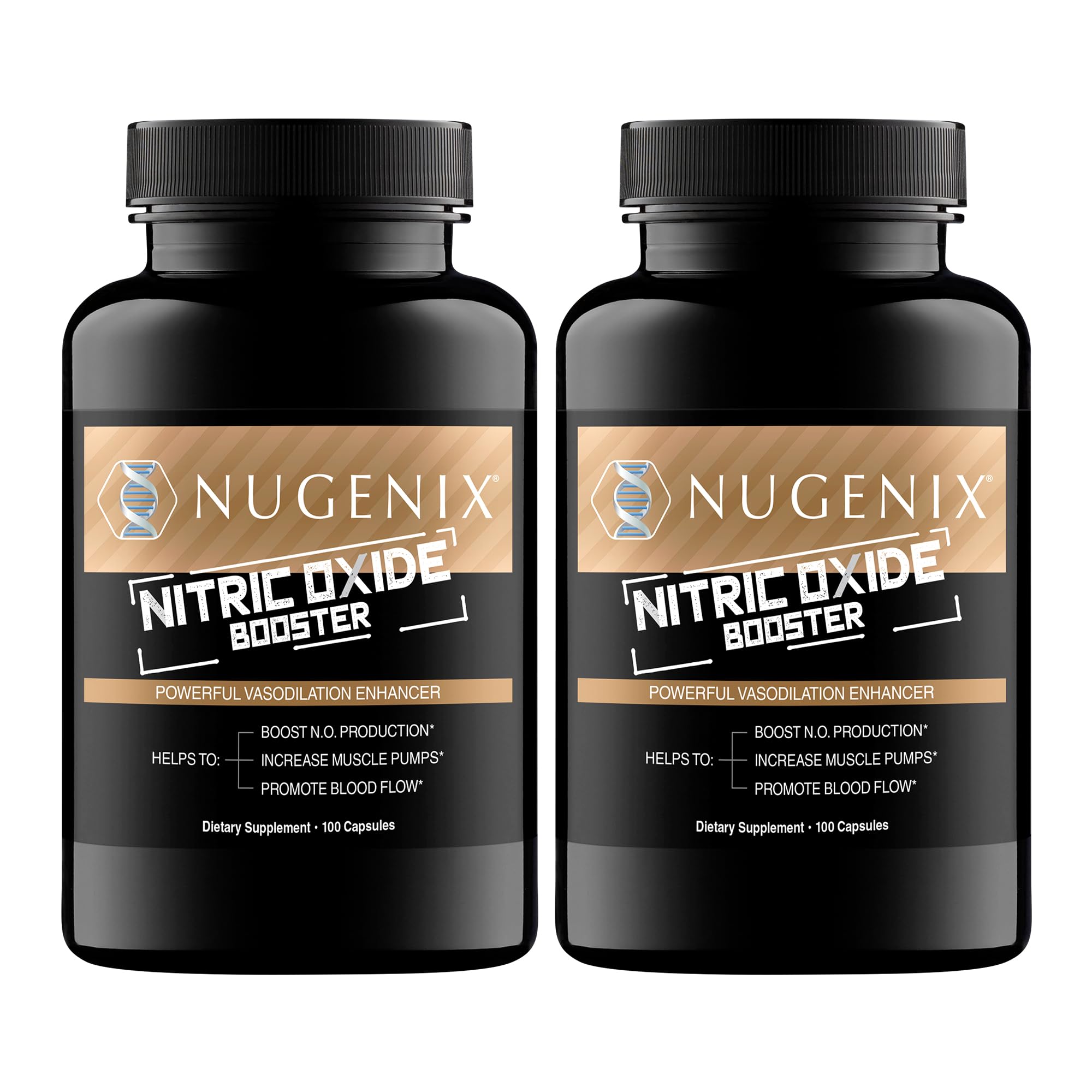 Nugenix vista frontal del envase mostrando etiqueta y beneficios