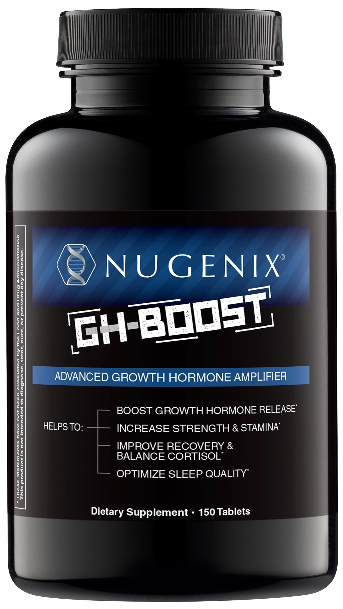Nugenix GH-Boost frente del envase mostrando la etiqueta y beneficios