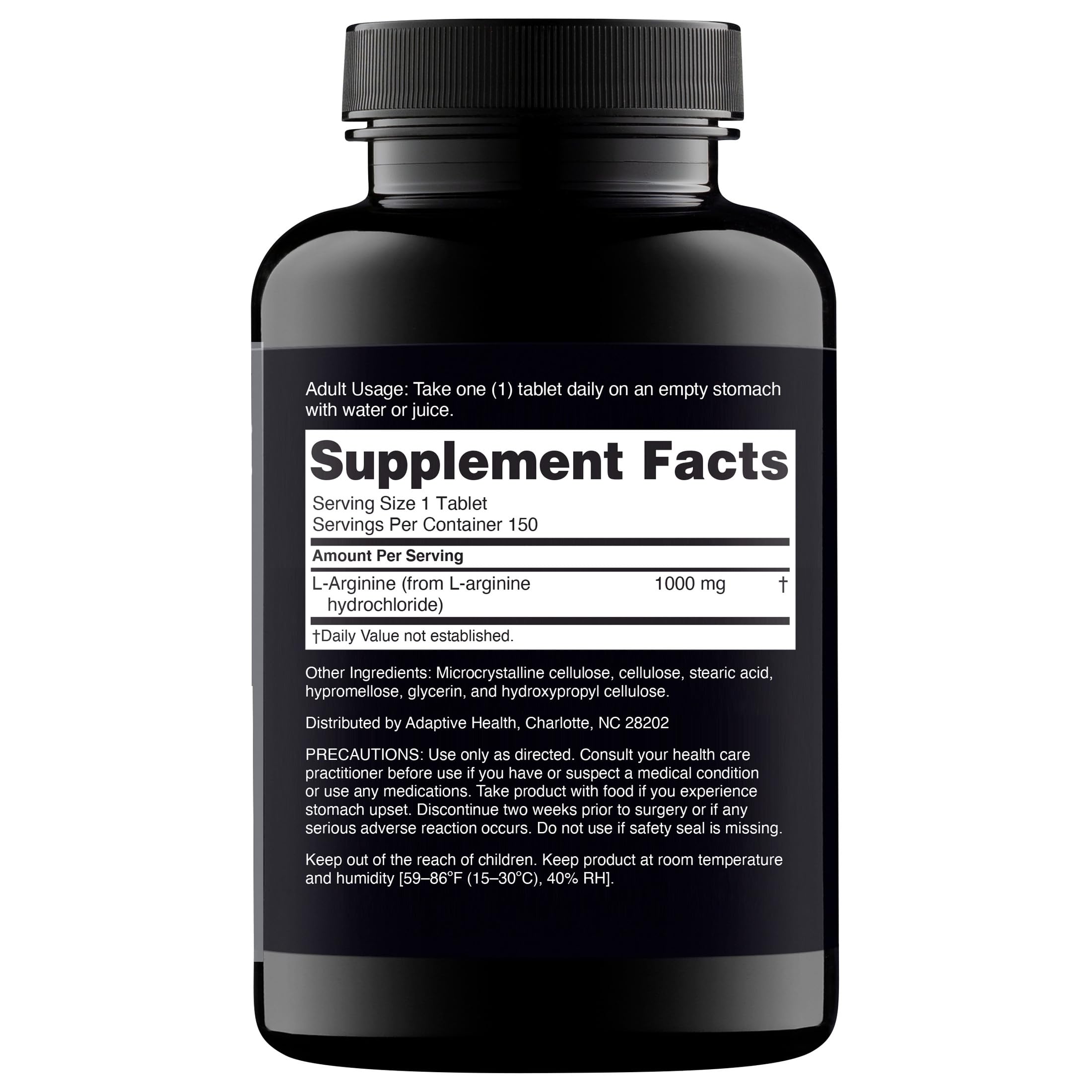Primer plano de una tableta de Nugenix L-Arginine destacando textura y fácil de tragar