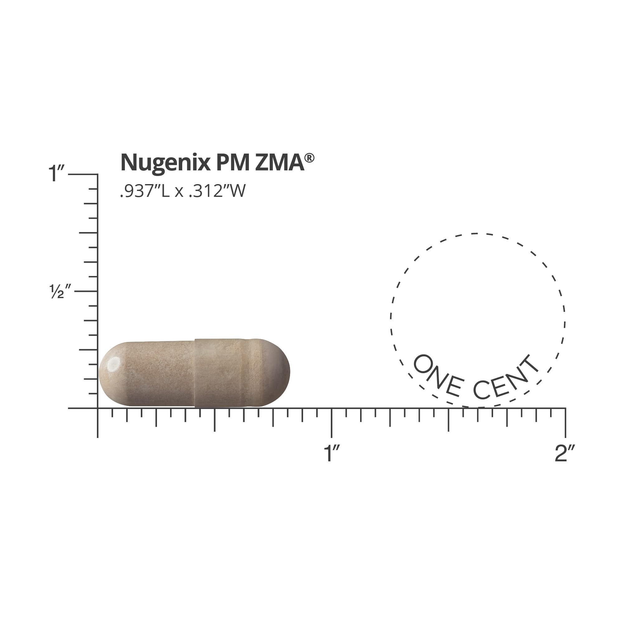 Nugenix PM ZMA frasco abierto con cápsulas para visualizar dosis