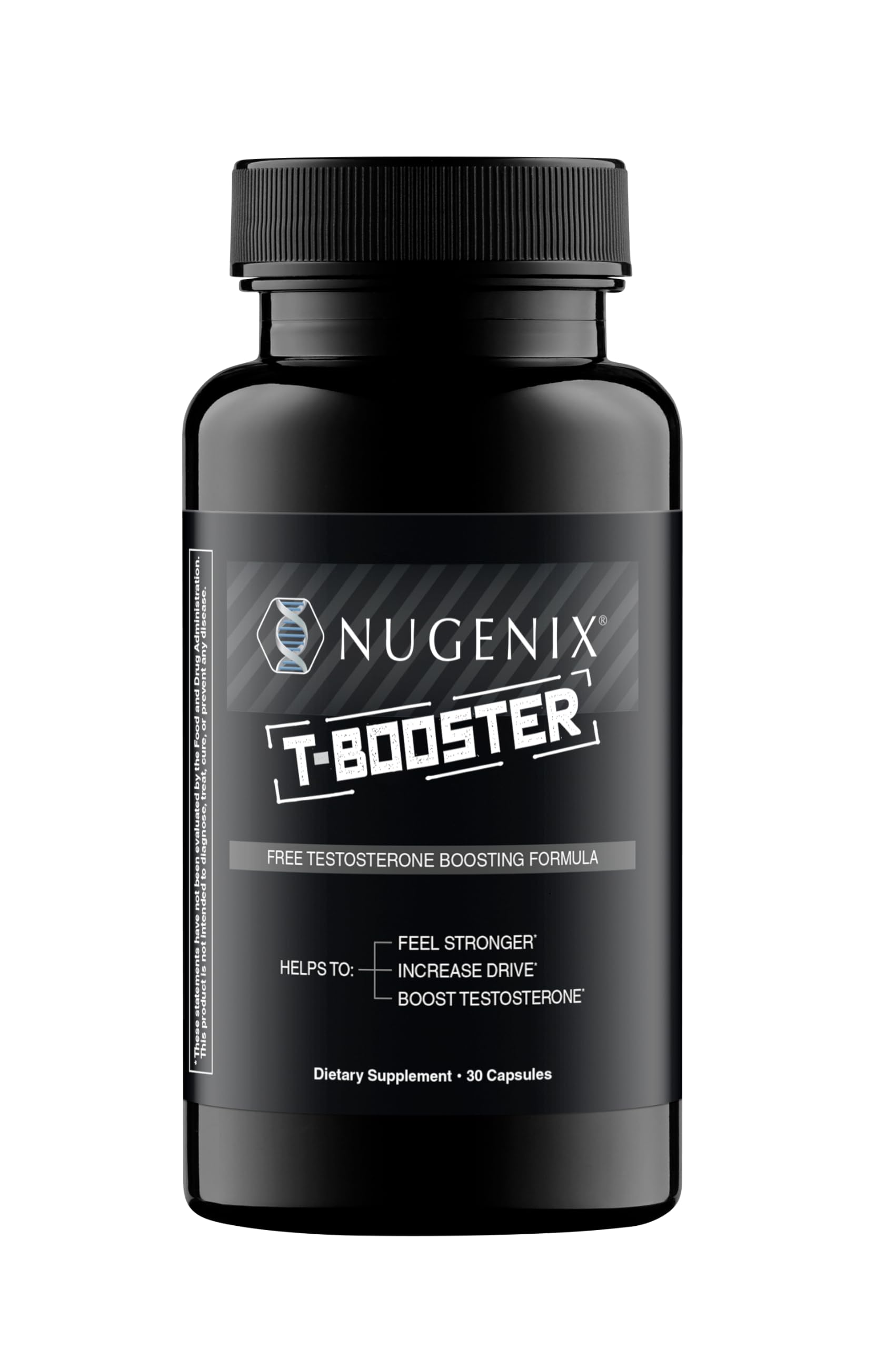 Nugenix T Booster vista frontal del envase para identificación rápida