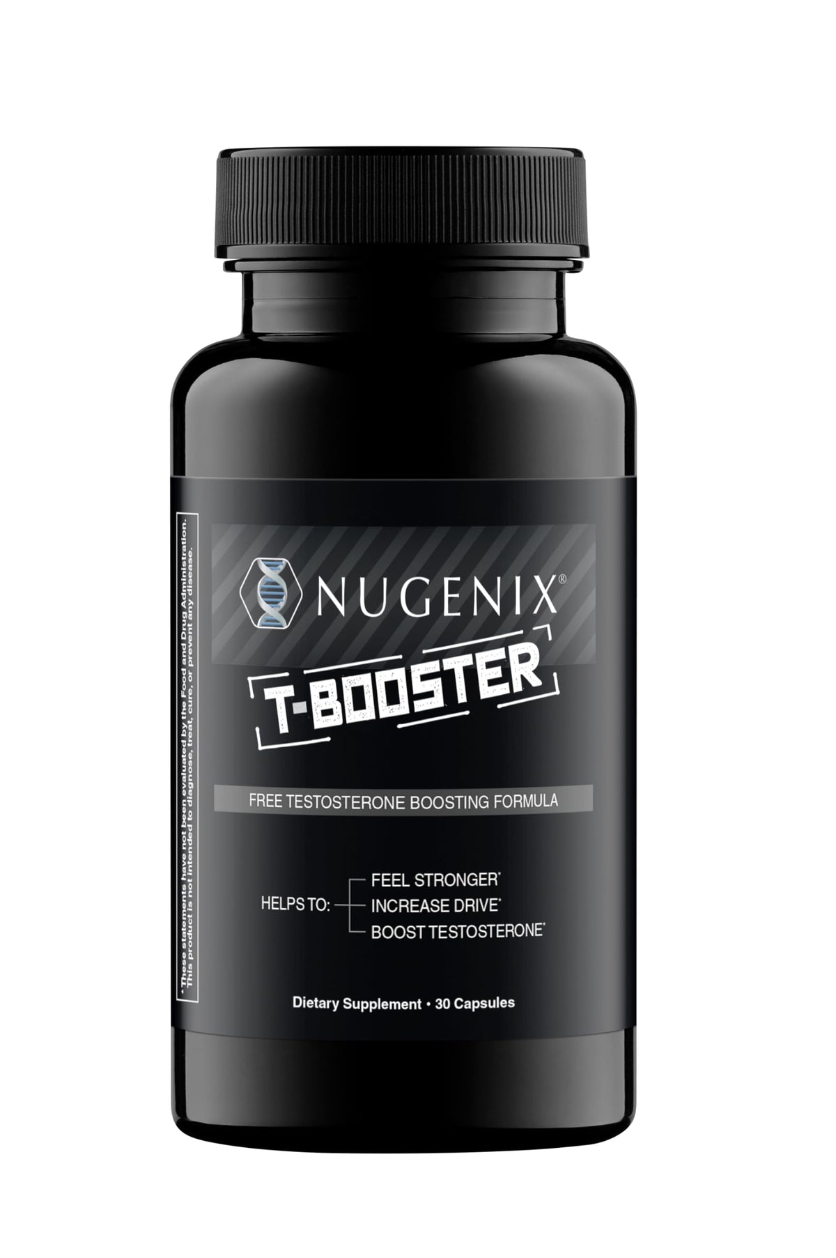 Nugenix T Booster vista frontal del envase para identificación rápida