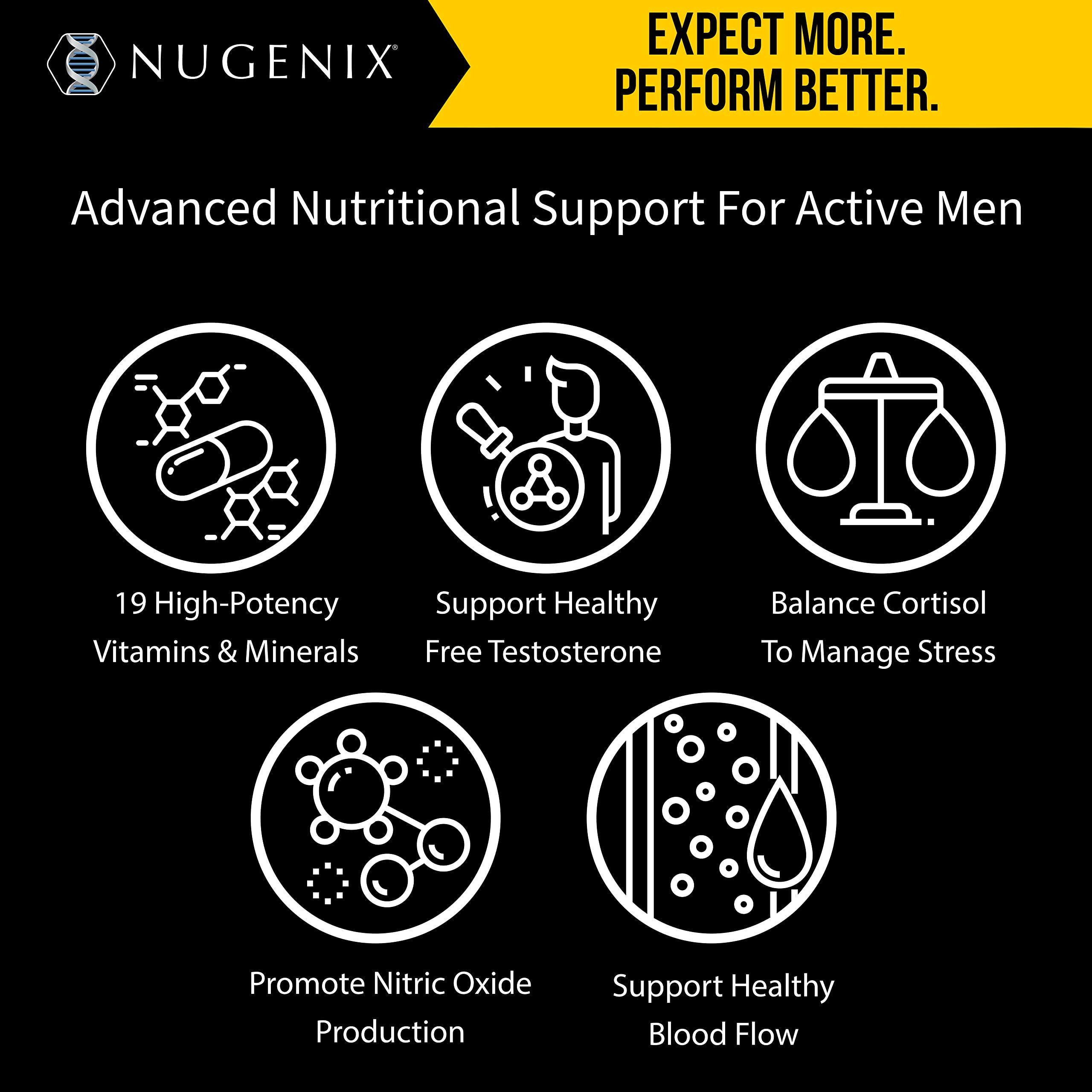 Nugenix tableta detalle de textura que destaca la calidad y absorción