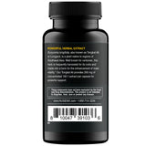 Nugenix etiqueta cercana con ingredientes y garantías de fabricación