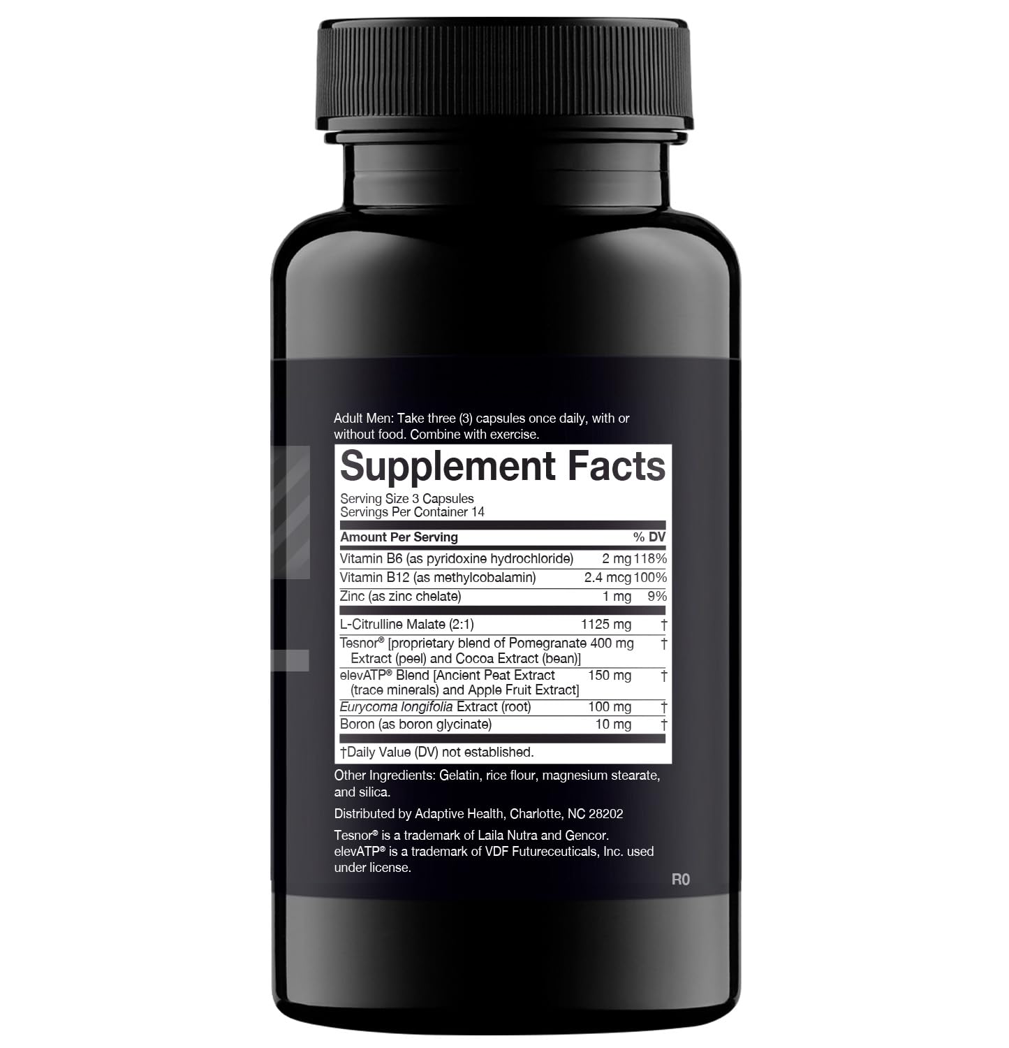 Nugenix Total-T comparación de tamaño en mano para apreciar dosis y portabilidad