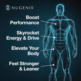 Nugenix Total-T envase abierto con cápsulas listas para uso diario y conveniencia
