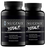 Nugenix Total-T vista frontal del envase para identificación y confianza