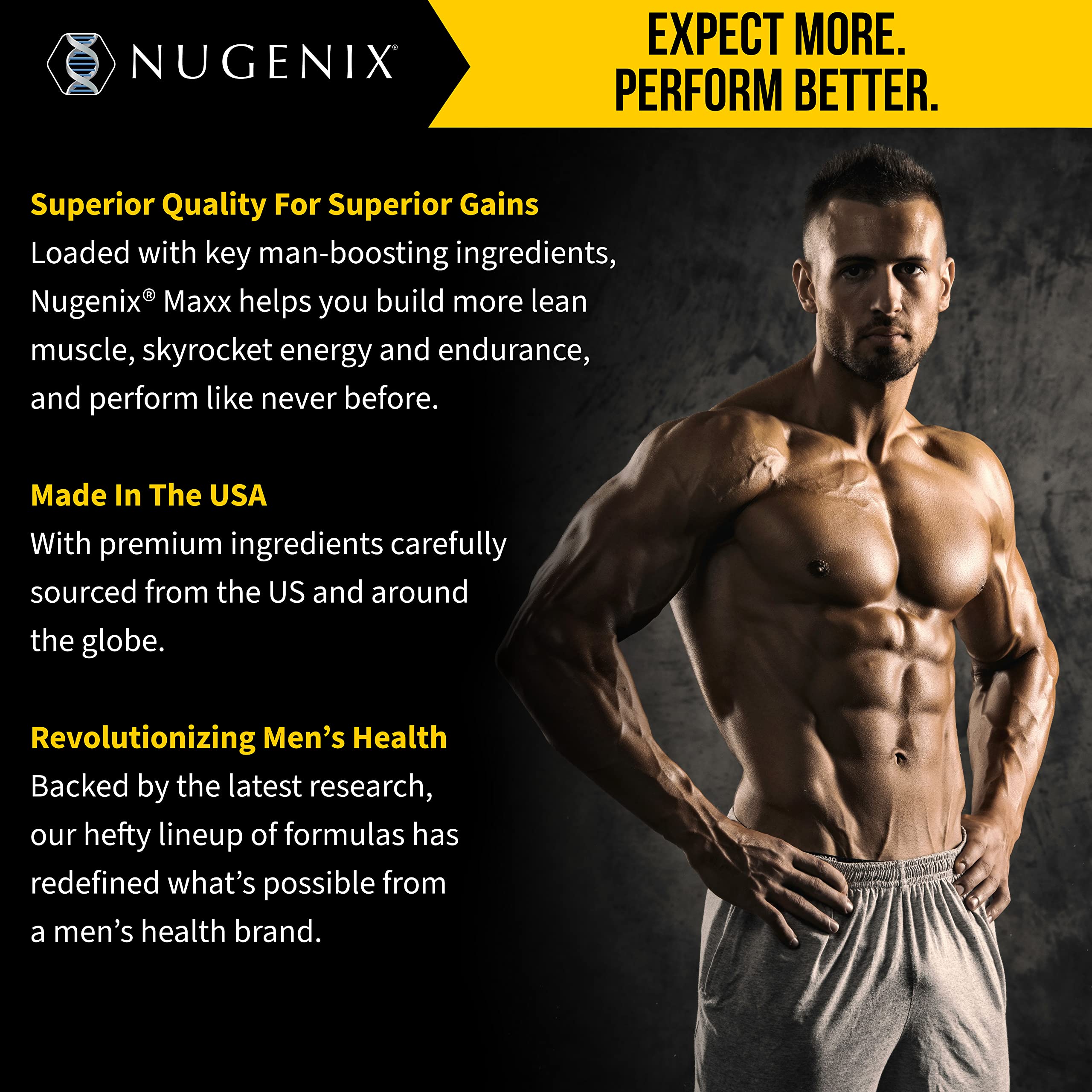 Nugenix Total-T Maxx cápsulas en mano ilustrando dosis y control por porción