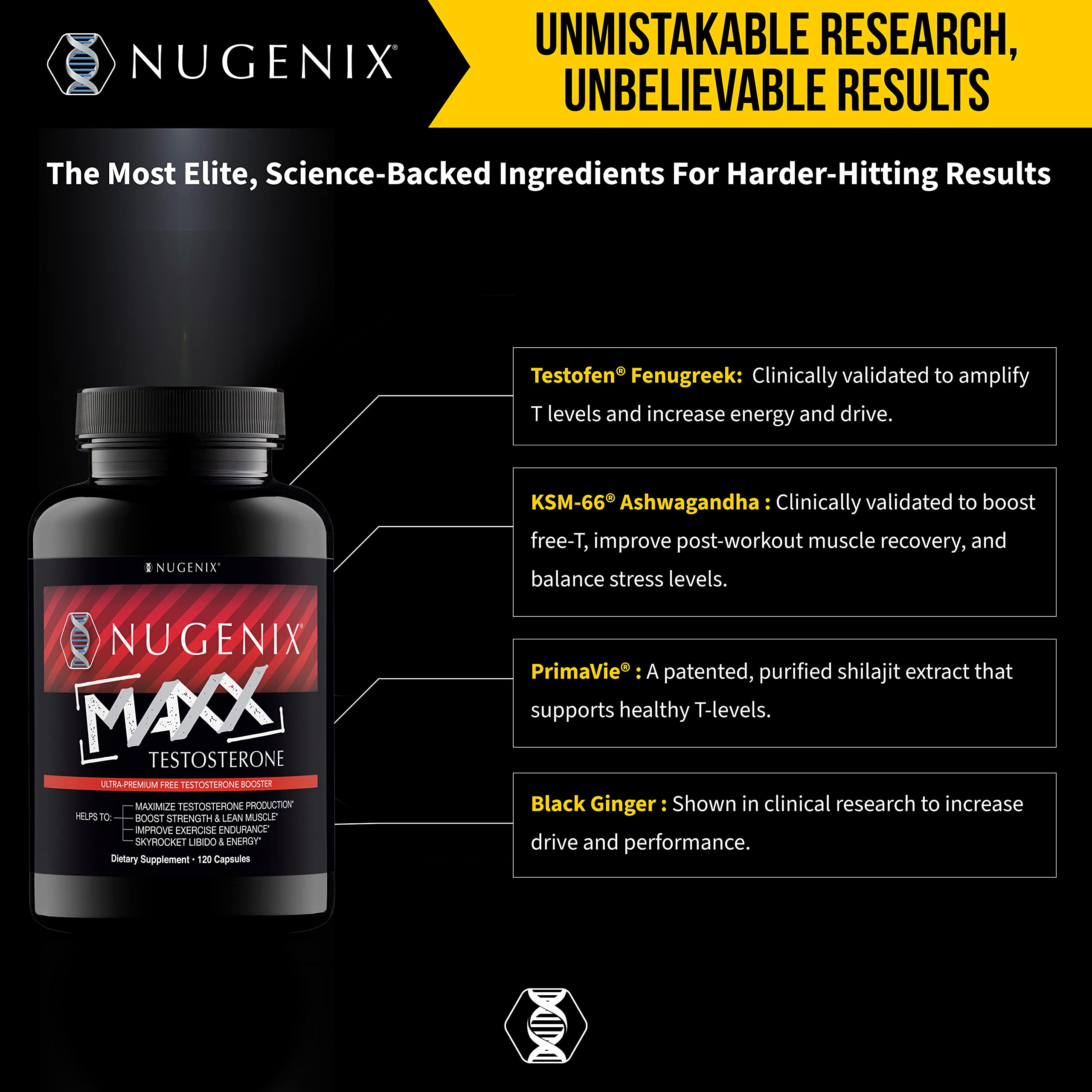Nugenix Total-T Maxx cápsulas dispersas mostrando textura y facilidad de ingestión