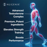 Nugenix cápsulas dentro del envase para apoyo al entrenamiento diario