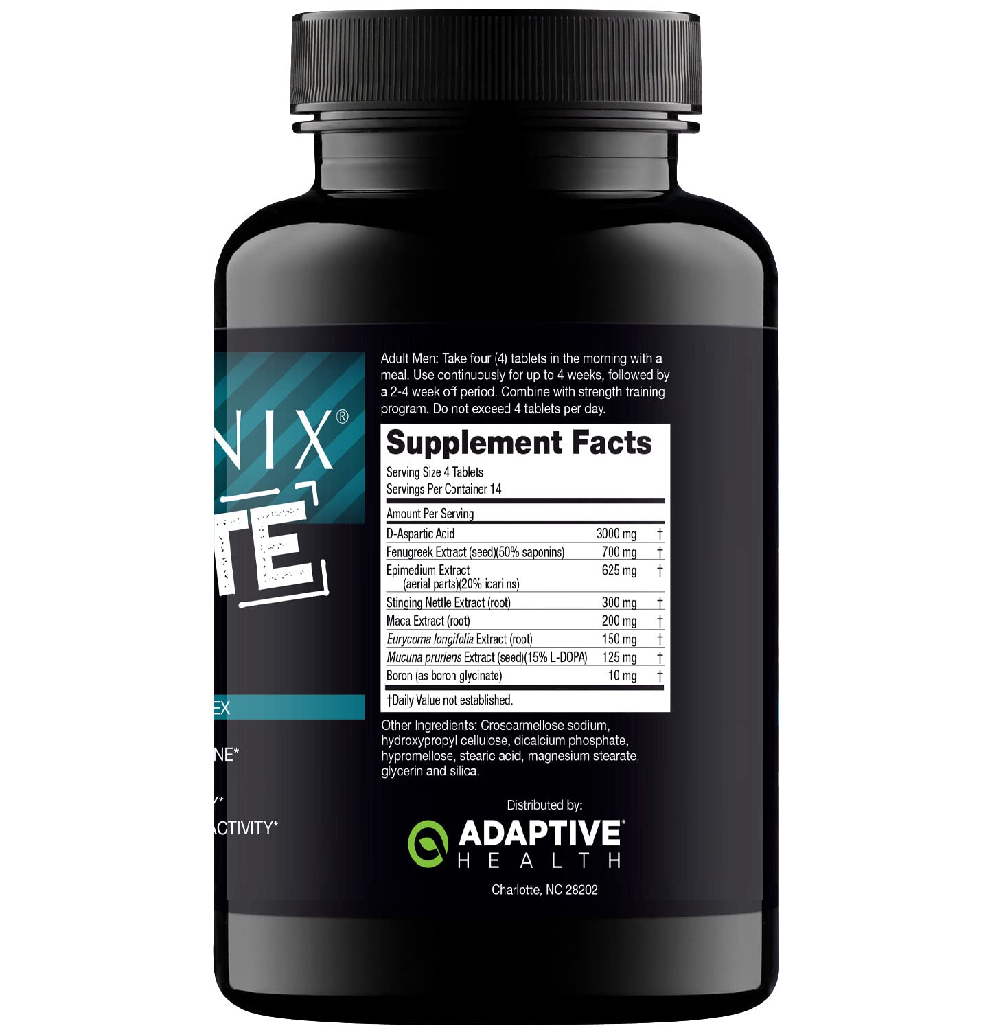 Nugenix bote junto a mano para mostrar tamaño y conveniencia
