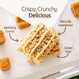 NuGo detalle de corte que muestra textura crujiente tipo rice crispy y atractivo