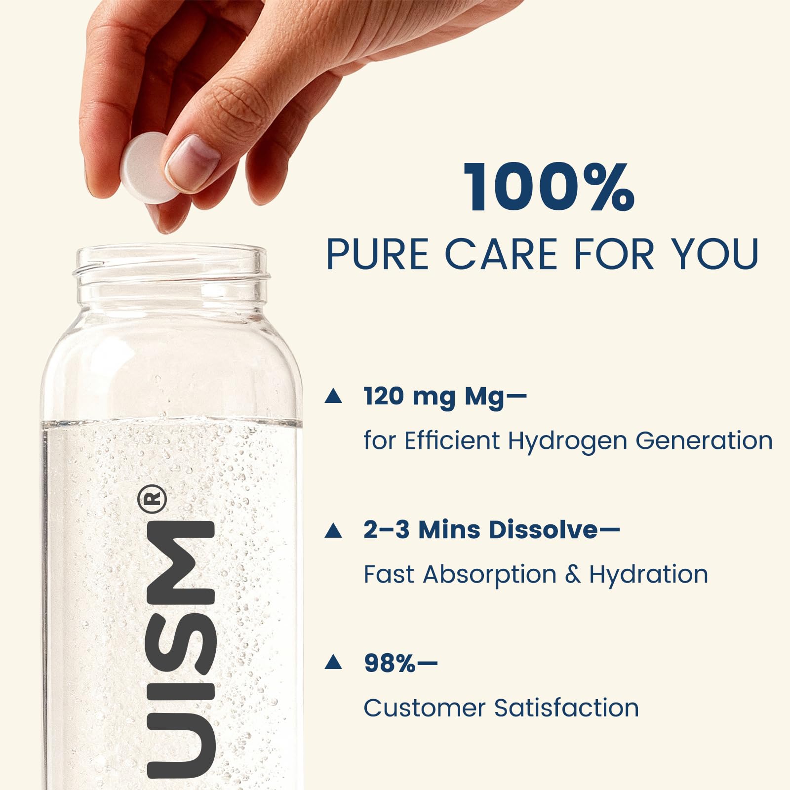 NUISM etiqueta con ingredientes y certificaciones claras