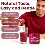 NUISM smoothie preparado con polvo, aporte vegetal en recetas