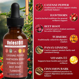 Nukupuns etiqueta con lista de ingredientes y beneficios visibles en botella