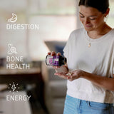 Number One Nutrition etiqueta con datos nutricionales y beneficio de magnesio elemental claro