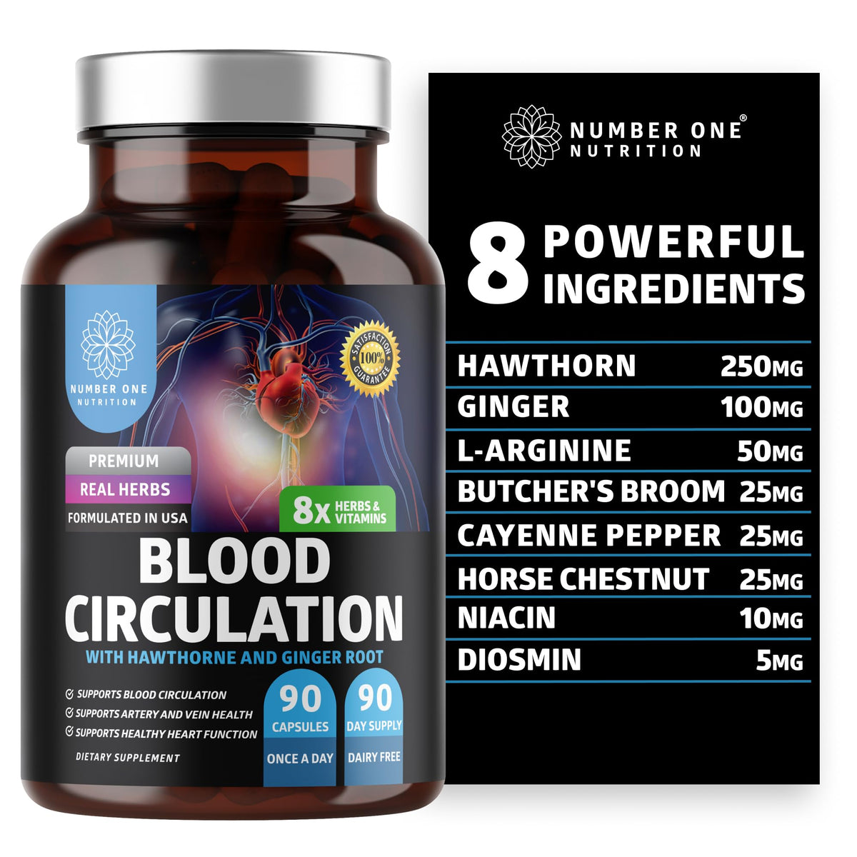 Number One Nutrition frente del producto mostrando bote y etiquetado claro